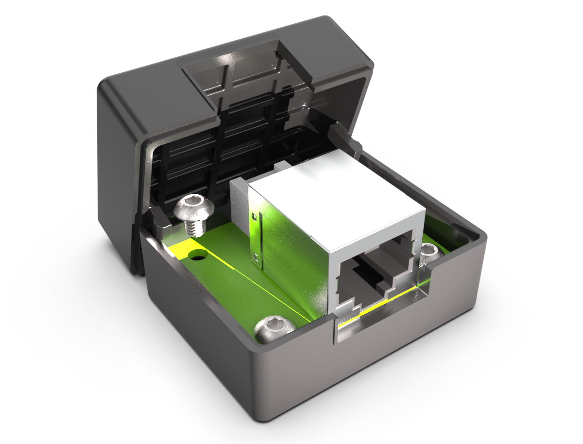 Enclosure 3D design and render
